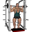 Calf Raise - Smith Machine Standing Toes Out