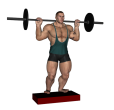 Calf Raise - Standing Barbell Toes Out