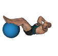 Crunch - Legs On Exercise Ball