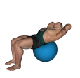 Crunch - Oblique Fitness Ball Ab