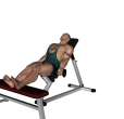 Dumbbell Curl - Incline Feet Up