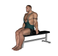 Lateral Raise - Seated Narrow Stance