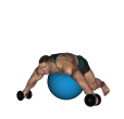 Posterior Raise - Fitness Ball Dumbbell