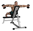 Posterior Raise - Incline Dumbbell Feet Up