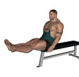 Pull In - Seated Flat Bench Leg
