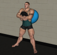 Squat - Fitness Ball Plate Wall Wide Feet